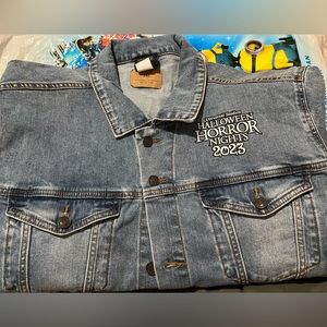 New! Size 3x Universal Studios Halloween Horror Night Men’s Jean Jacket $45